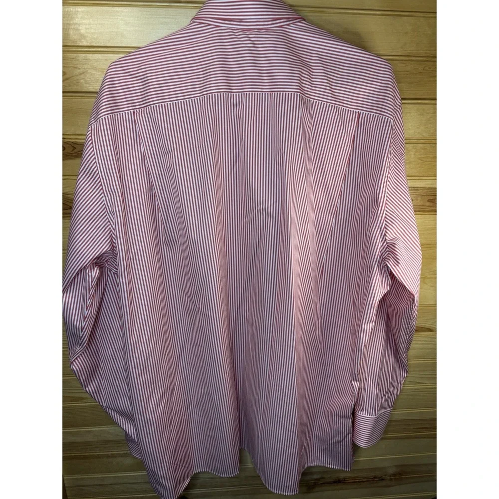 Solemare Maus & Hoffman XL Orange‎ Stripe Long Sleeve Button Up Shirt XL Italy